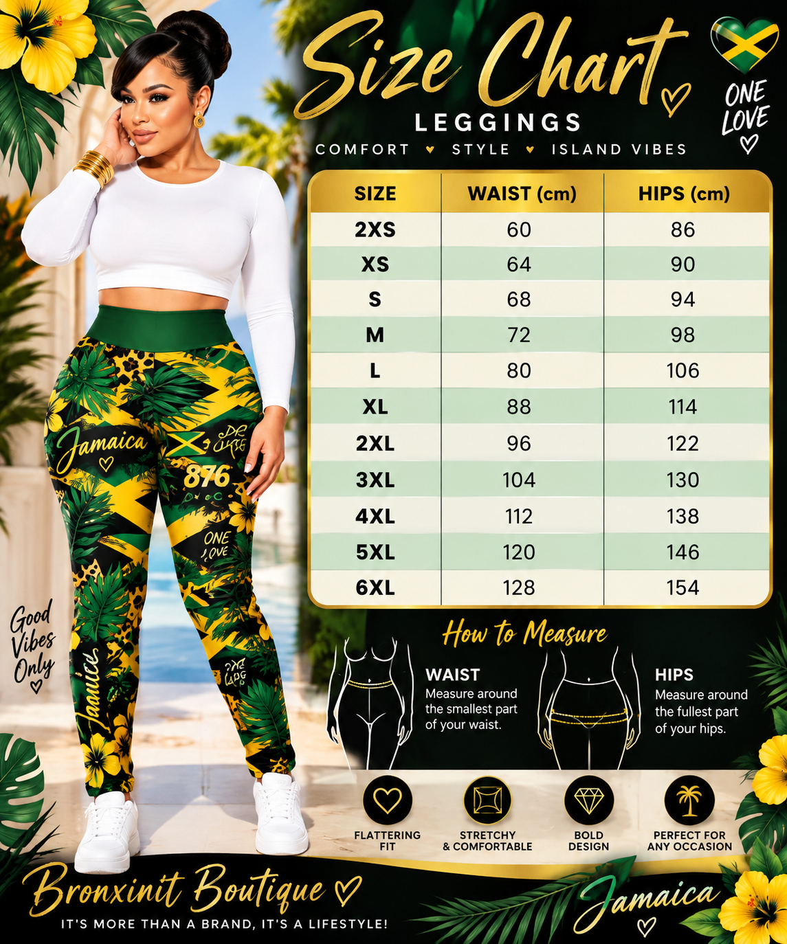 One Love Jamaica Flare leggings