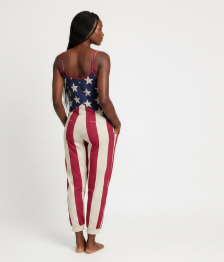 American Flag Romper Women | Patriotic Stars & Stripes 4th of July Jumpsuit