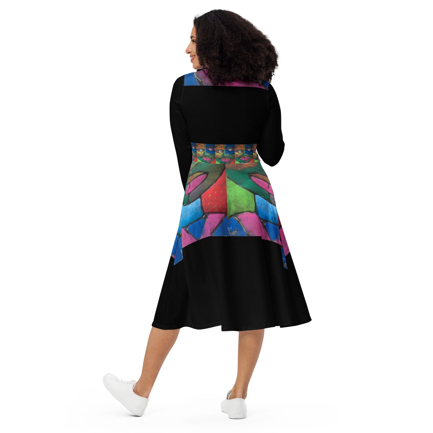 Marc-Anthony Collection Long Sleeve MIDI Dress