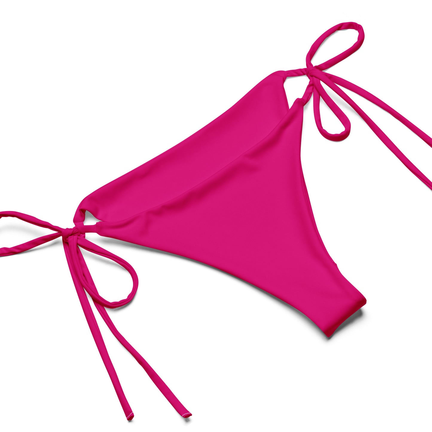 Pink Hibiscus Print Recycled String Bikini
