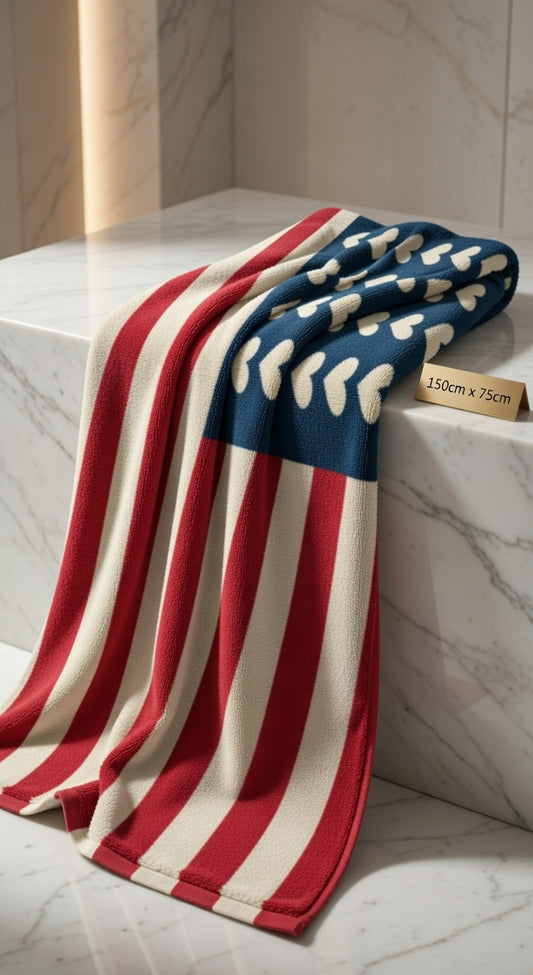 America Love Beach Towel