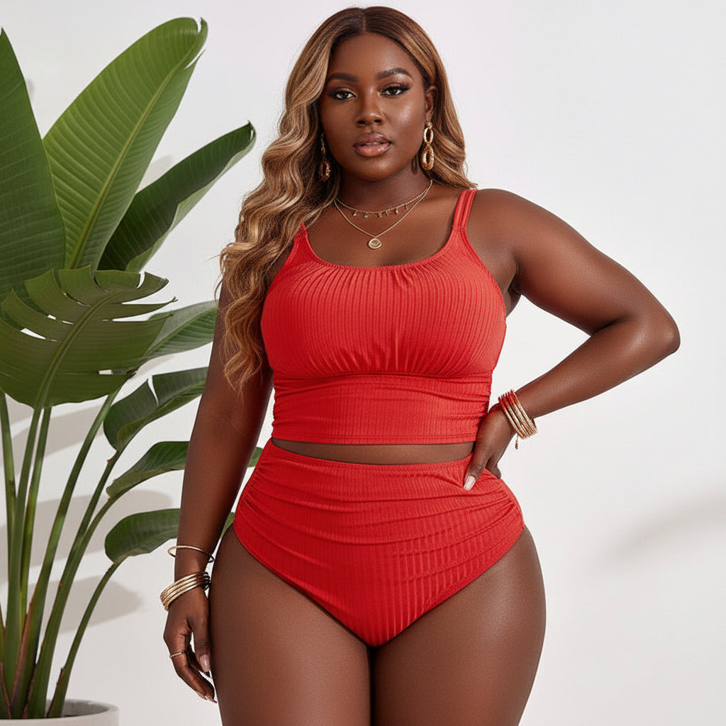 Plus Size Beach Bikini Swimsuit For Women
