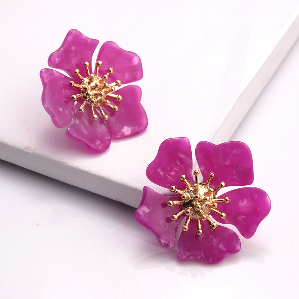 Flower earrings