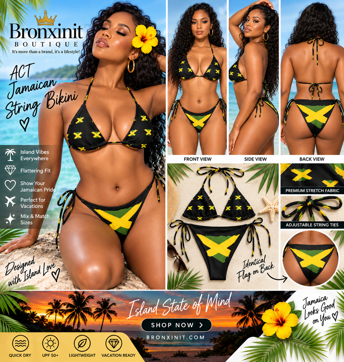 Act Jamaican String Bikini