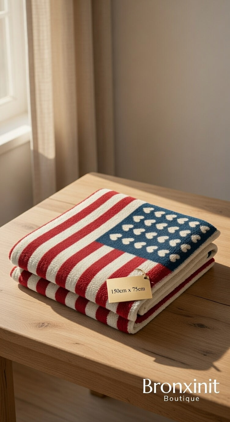 America Love Beach Towel