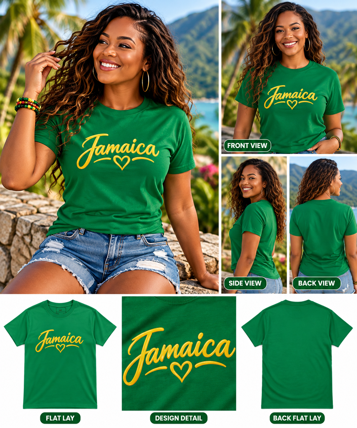 Jamaica Love Short-Sleeve Unisex T-Shirt