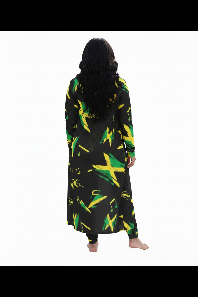 Jamaica Rhythm Cardigan and Leggings Set