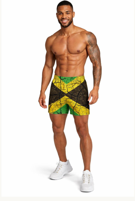 Jamaican Flag  Men's  Athletic Shorts
