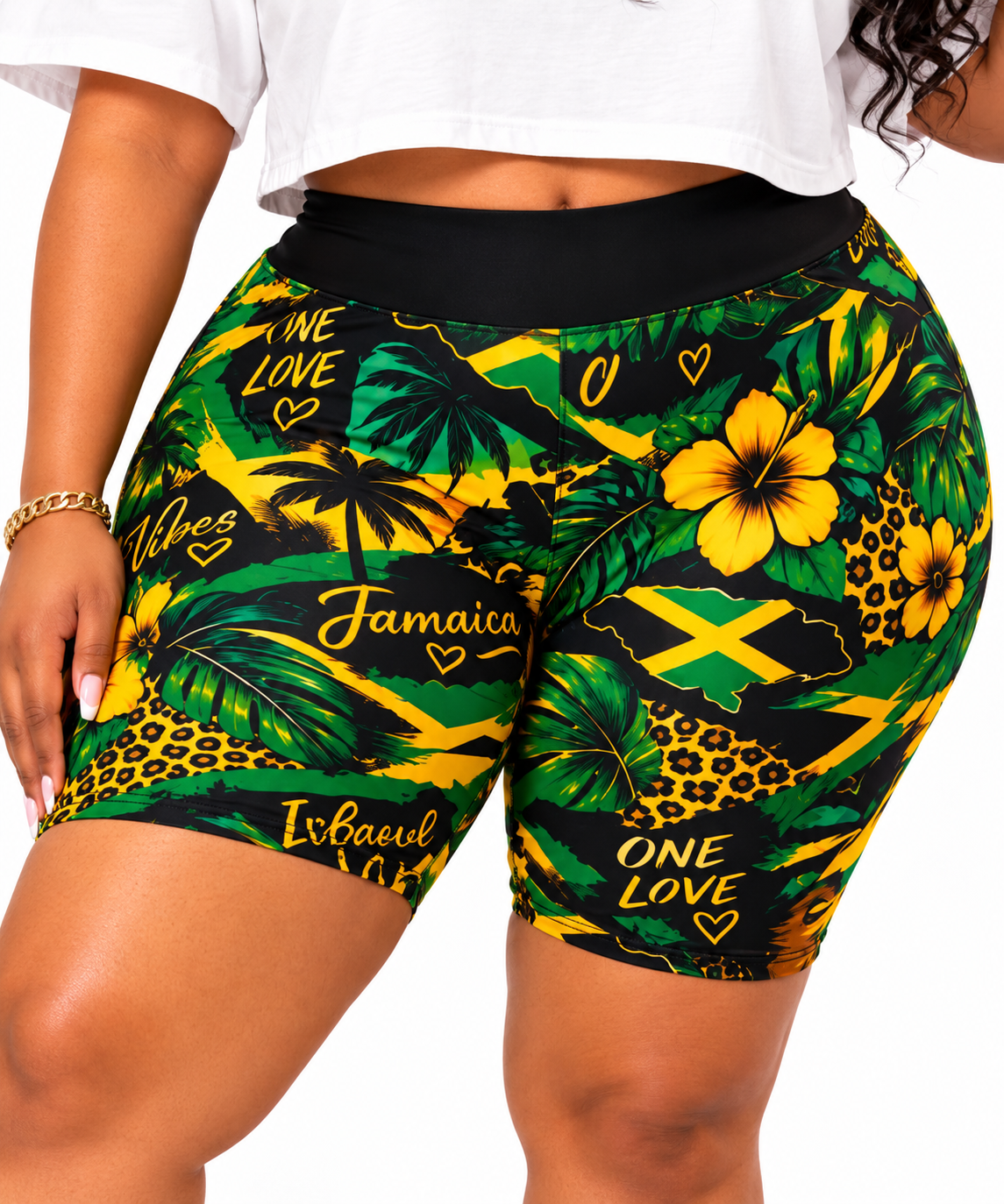 Bronxinit One Love  Biker Shorts