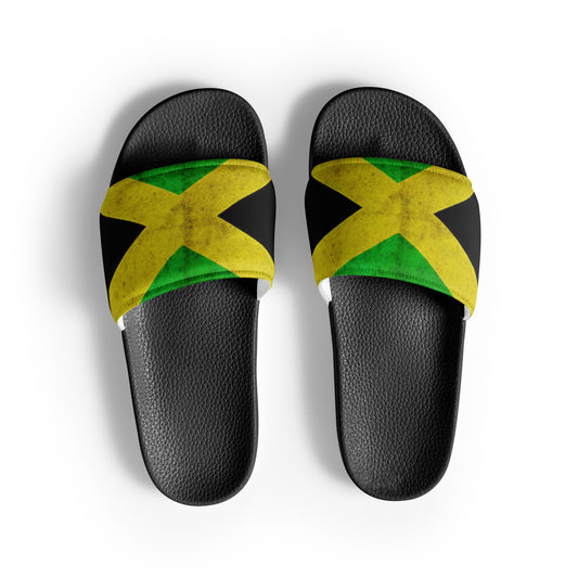 Act Jamaican Men’s Slides “Yard Slippaz” – Jamaican Flag Slides
