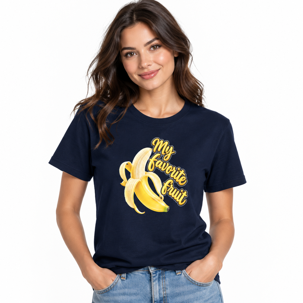 Banana Is My Favorite Fruit Unisex T-Shirt – Funny Banana Graphic Tee