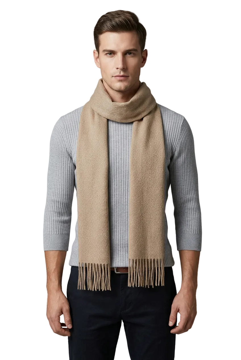 Bronxinit Luxe 100% Cashmere Scarf – Brown Winter Neck Scarf, Elegant Cold Weather Gift