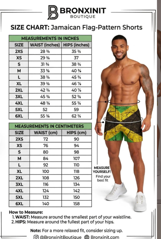 Jamaican Flag  Men's  Athletic Shorts