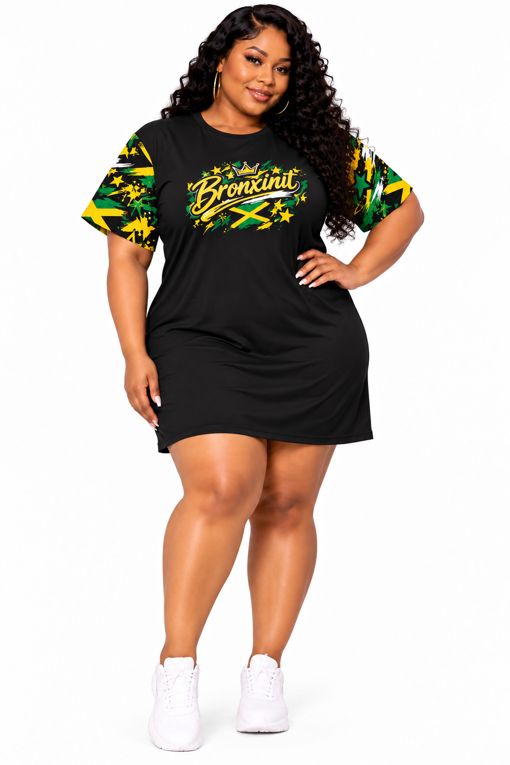 Jamaica Street Vibes Graphic Mini Dress 🇯🇲