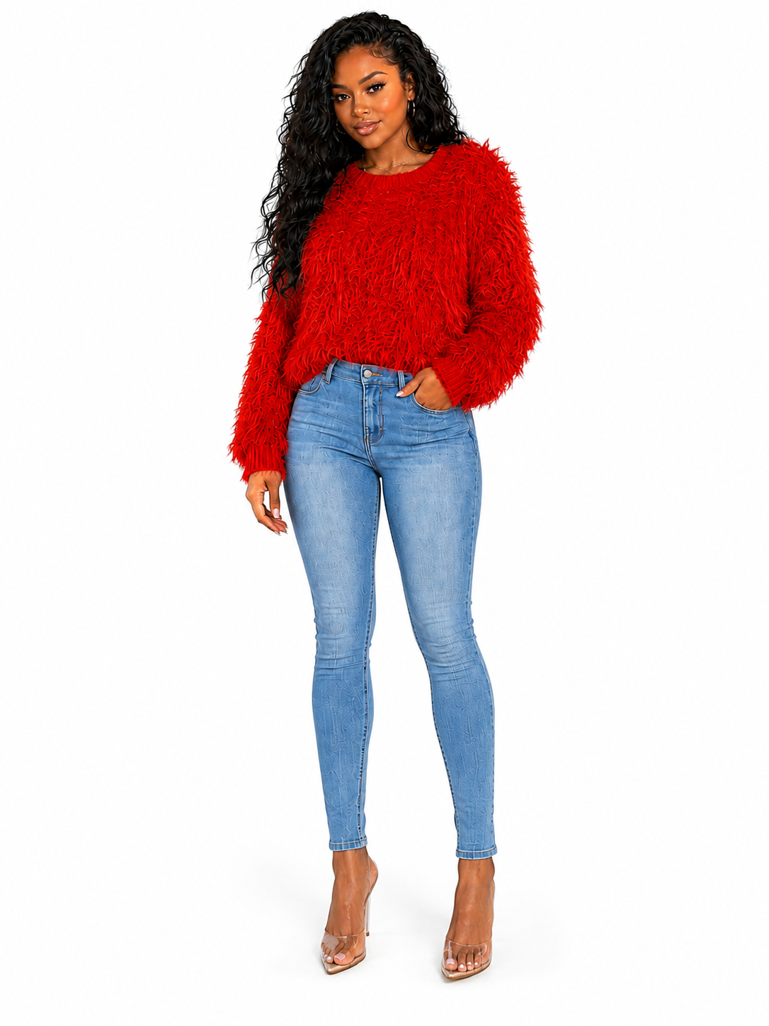 Bronxinit Cloud Luxe Fuzzy Sweater | Women’s Ultra-Soft Eyelash Knit Pullover