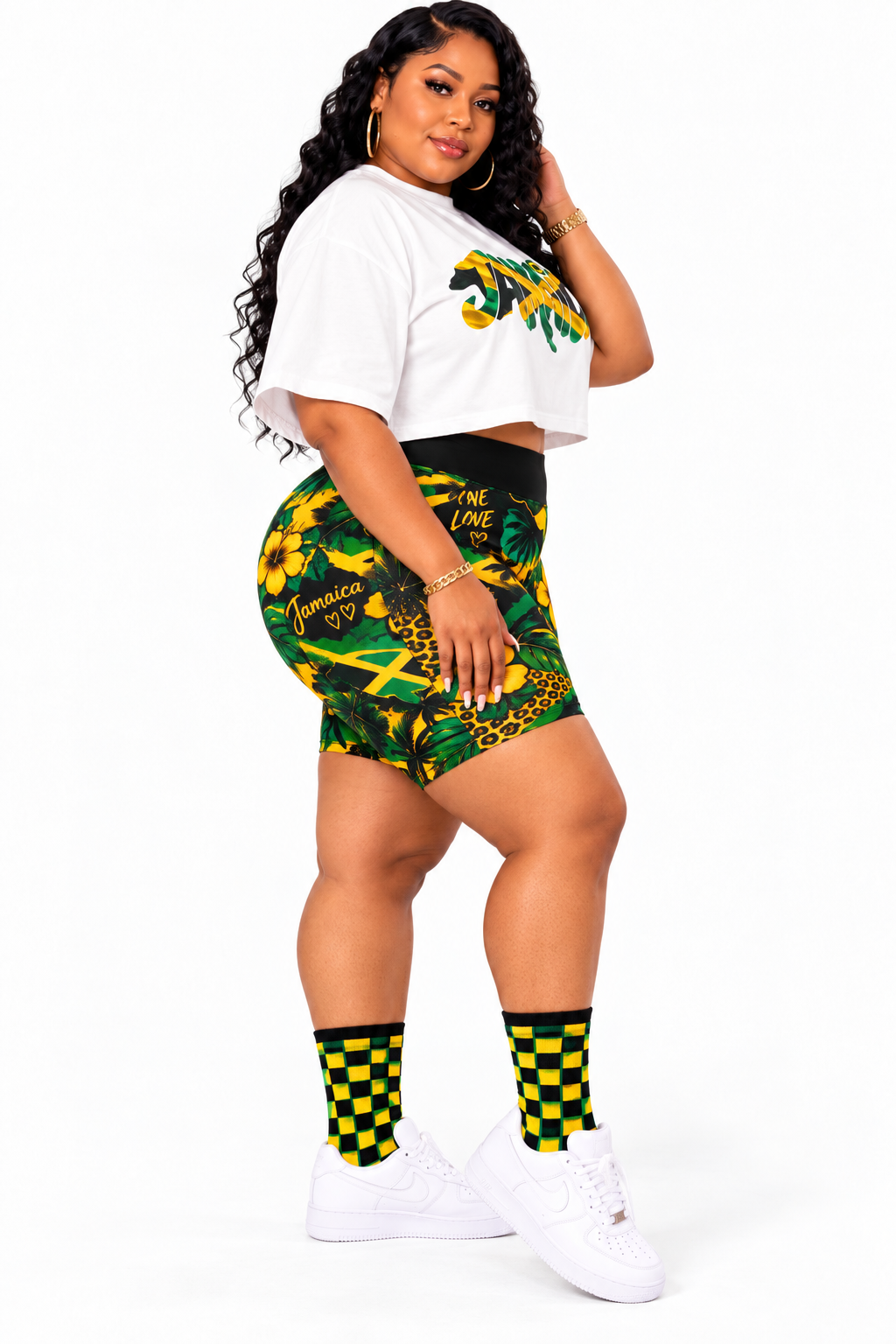 Bronxinit One Love  Biker Shorts