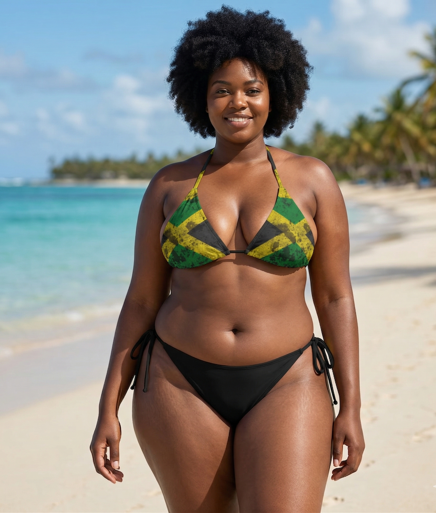 Jamaica Flag String Bikini