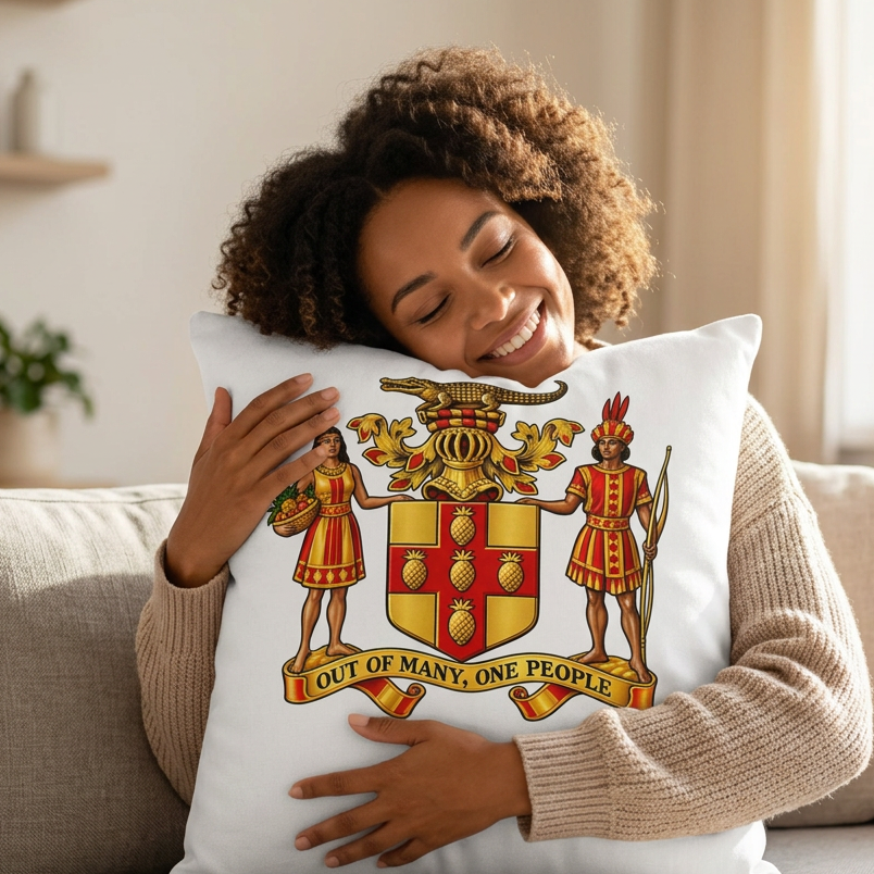 Jamaica Coat of Arms Premium Pillow