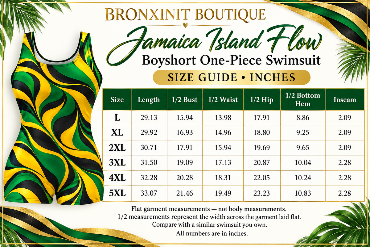 Jamaica Island Flow Boyshort Plus Size One-Piece Swimsuit