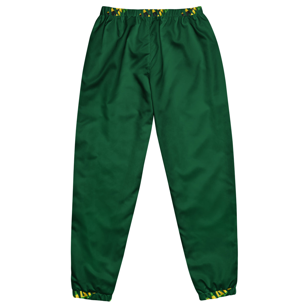 Jamaica Men’s Track Pants – Green Jamaican Print Joggers | Yardie Pride by Bronxinit