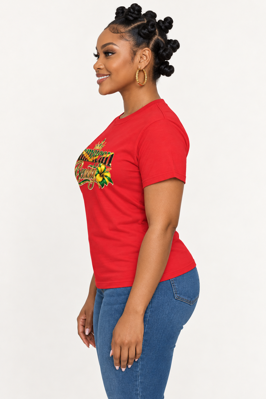 Jamaican Beauty Short-Sleeve Women T-Shirt