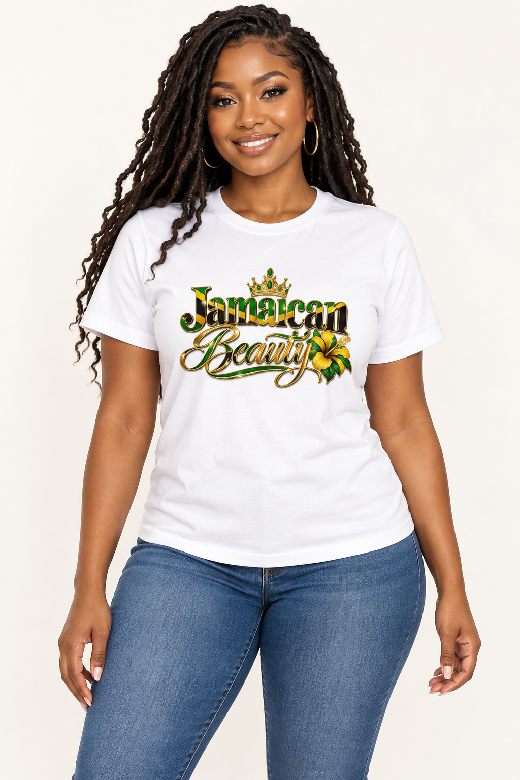 Jamaican Beauty Short-Sleeve Women T-Shirt
