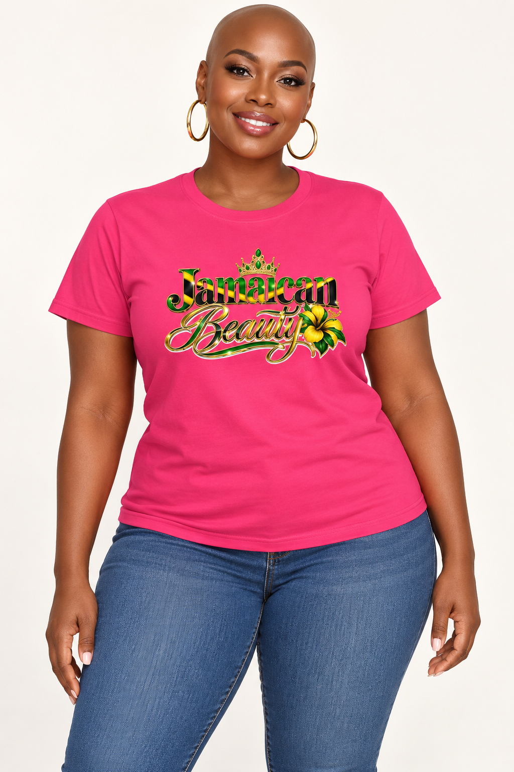 Jamaican Beauty Short-Sleeve Women T-Shirt