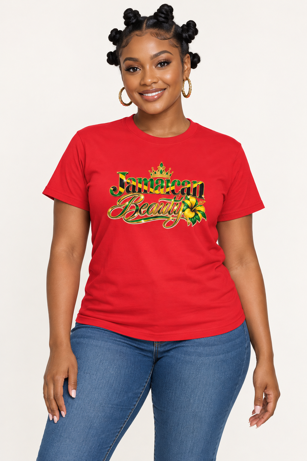 Jamaican Beauty Short-Sleeve Women T-Shirt