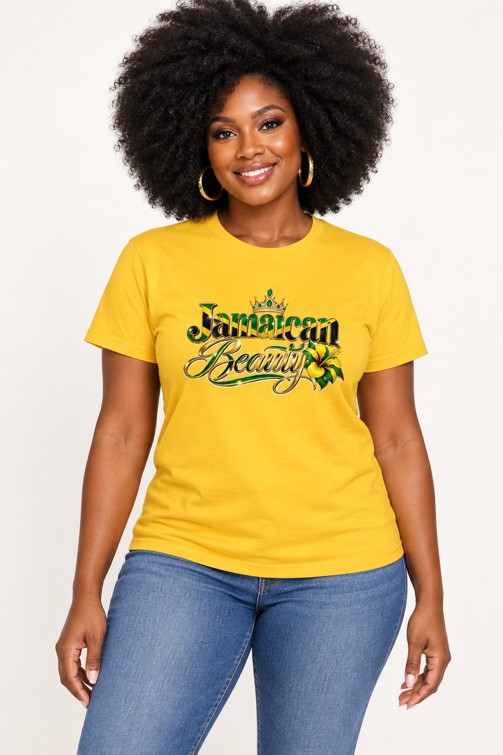 Jamaican Beauty Short-Sleeve Women T-Shirt