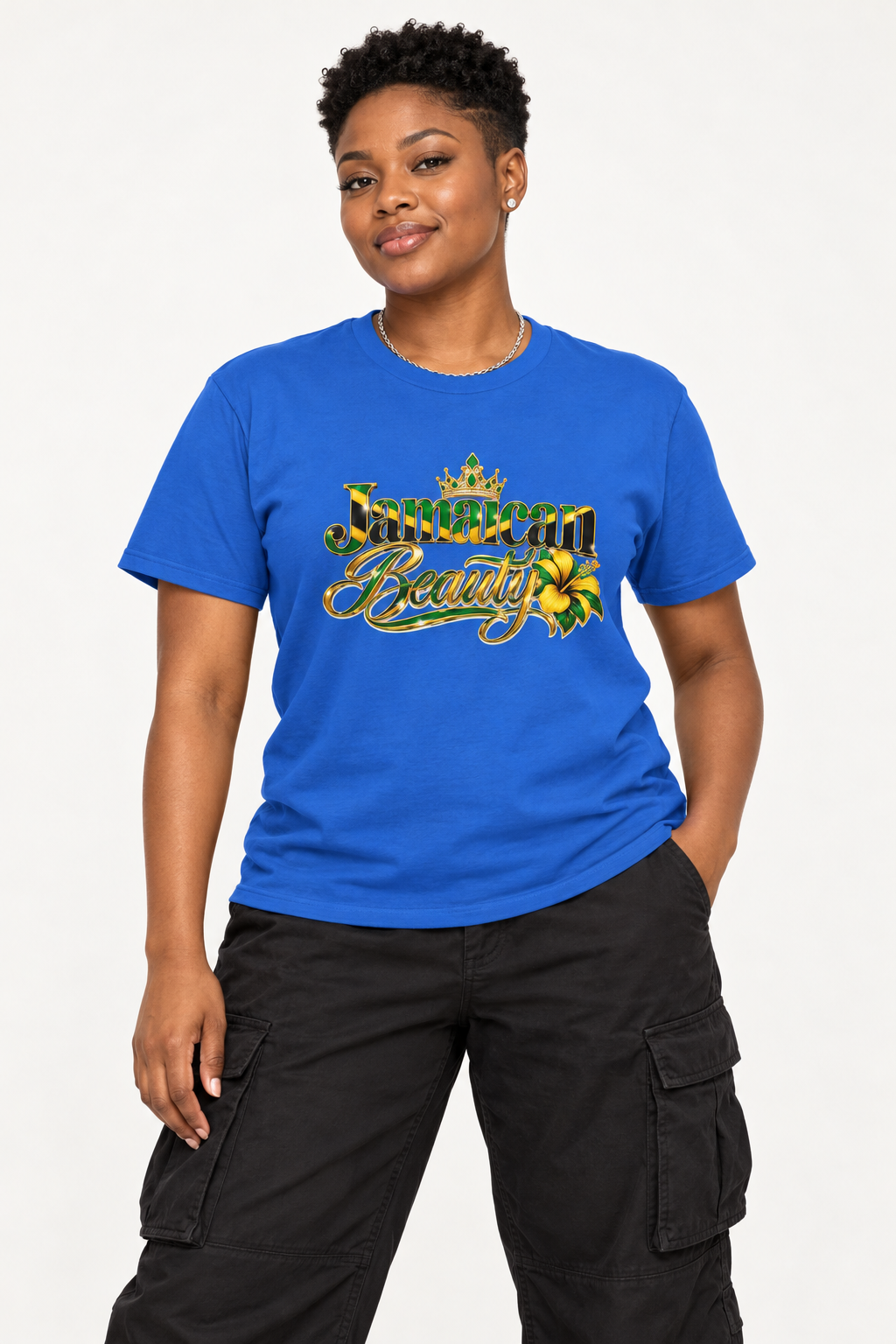 Jamaican Beauty Short-Sleeve Women T-Shirt