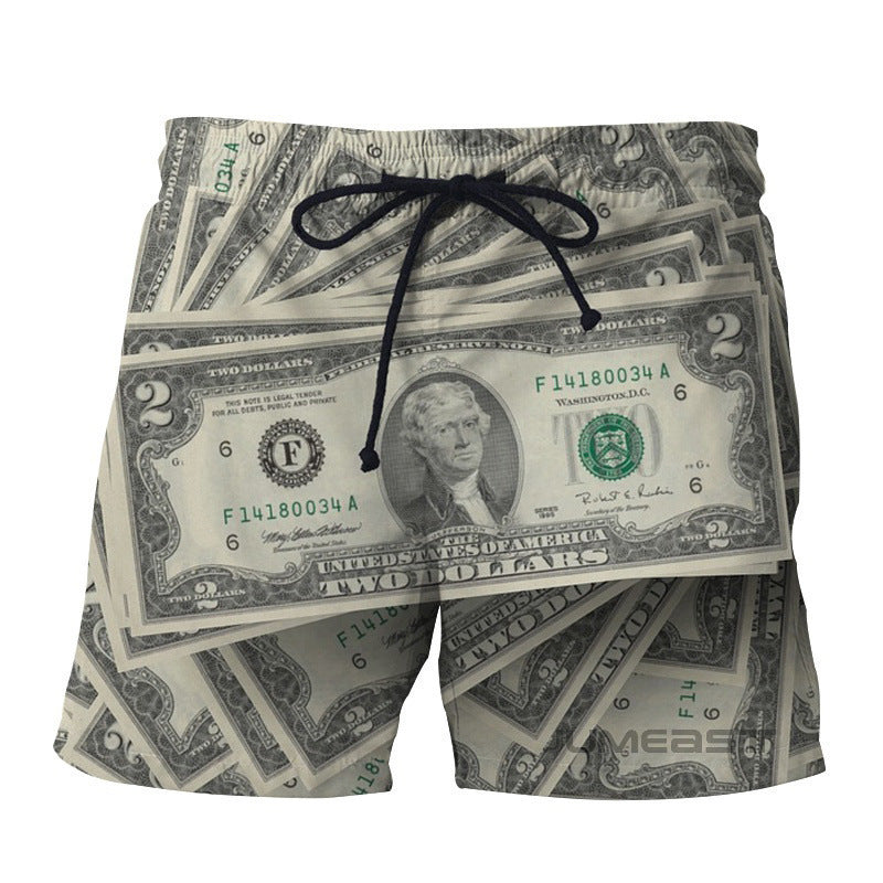 Retro Beach Pants Men's Trendy Shorts