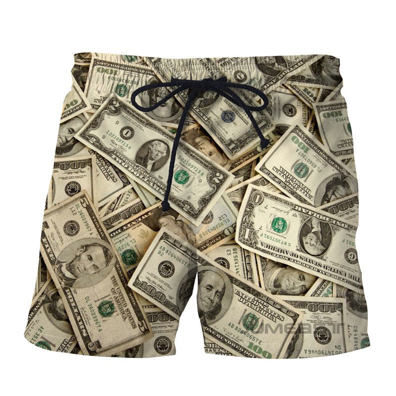 Retro Beach Pants Men's Trendy Shorts