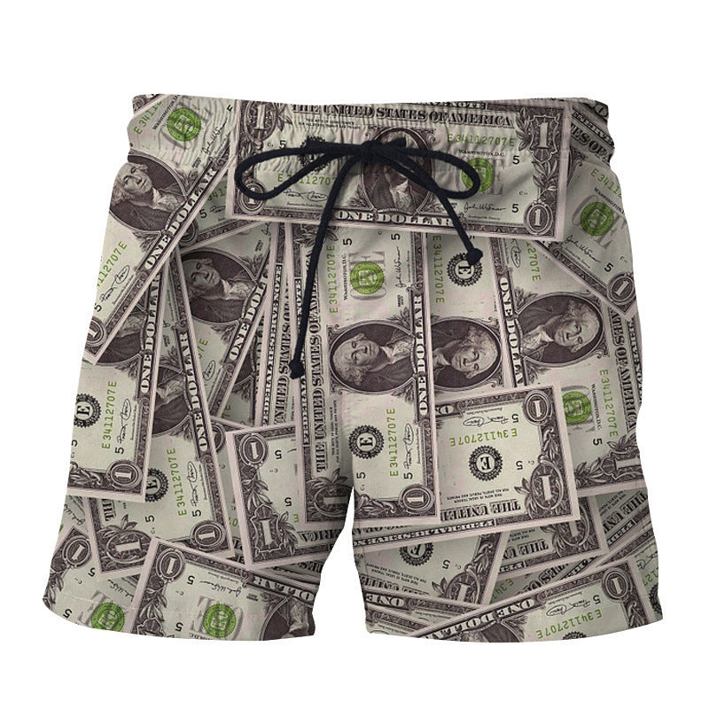 Retro Beach Pants Men's Trendy Shorts