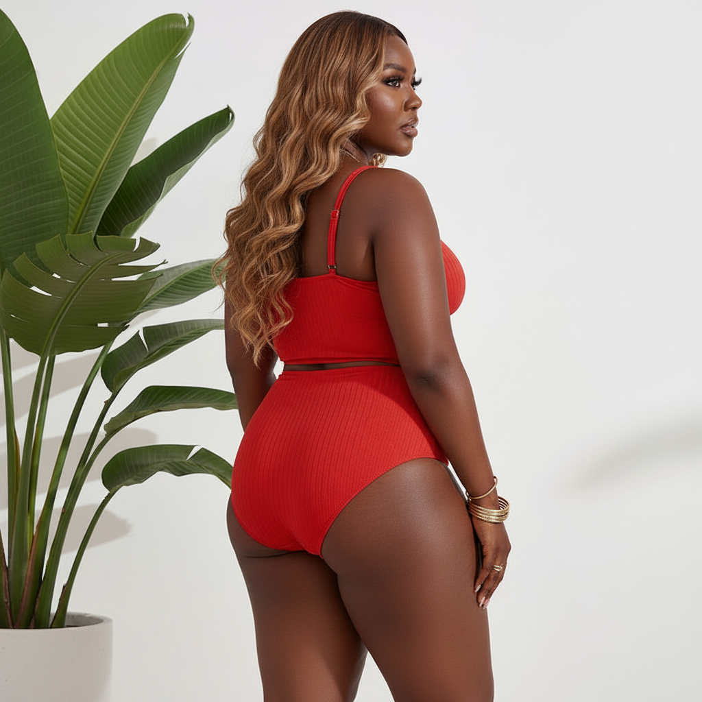 Plus Size Beach Bikini Swimsuit For Women