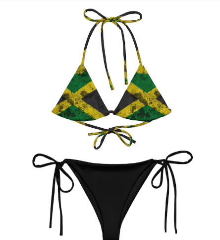 Jamaica Flag String Bikini