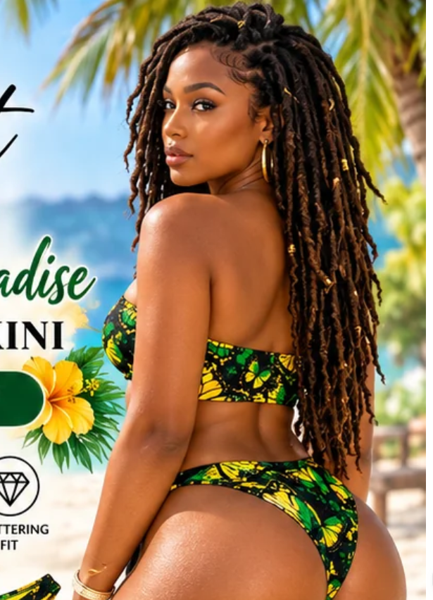 Butterfly Paradise Tube Top Bikini