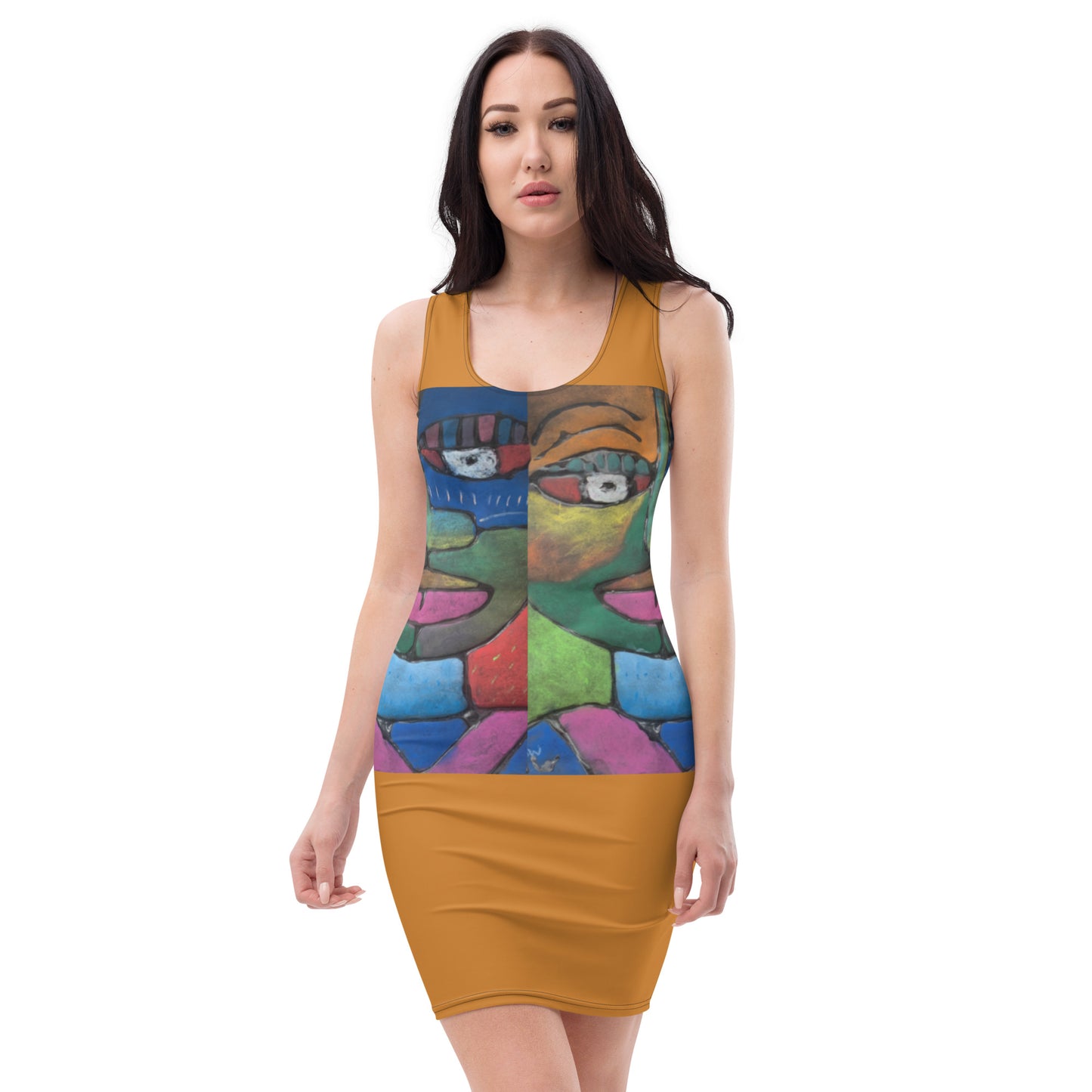 Marc- Anthony Collection Brown Bodycon dress
