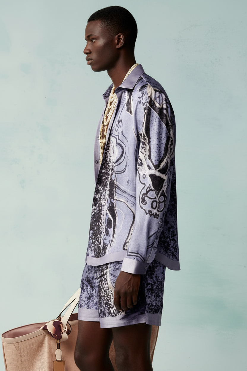 Men's Coordinated Vacation Shirt and Shorts Outfit