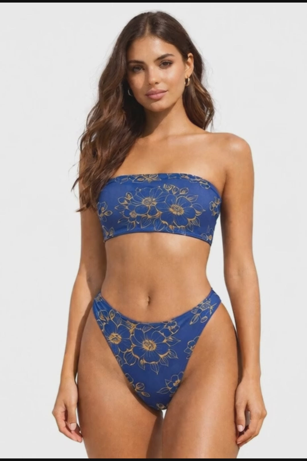 Video of model wering Broxinit Lignum Vitae Swimwear