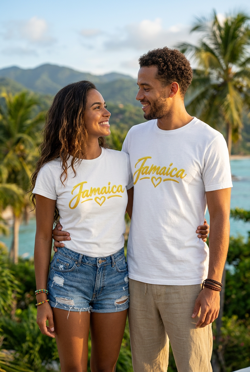 Jamaica Love Short-Sleeve Unisex T-Shirt